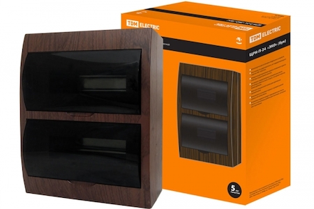 TDM ELECTRIC SQ0901-0025 Бокс ЩРН-П-24 модулей навесной пластик IP41 "Эко" (бук) TDM
